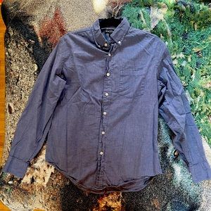 j crew mercantile dark blue button-down